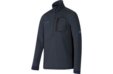 Image of Mammut Runbold ML Half Zip Pull - Mens-Marine-Large