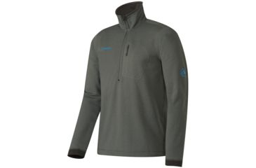 Image of Mammut Runbold ML Half Zip Pull - Men's-Titanium-X-Large