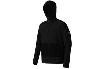 Image of Mammut Runbold SO  Hooded Jacket - Mens-Graphite/Black-Medium