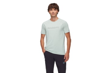 Image of Mammut Selun FL Logo T-Shirt - Mens, Silver Sage, M, 1017-05050-1288-114