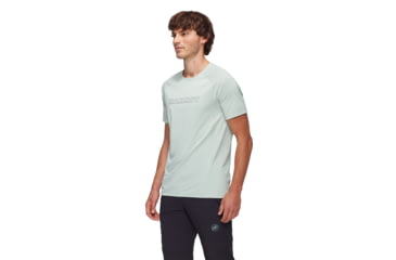 Image of Mammut Selun FL Logo T-Shirt - Mens, Silver Sage, M, 1017-05050-1288-114