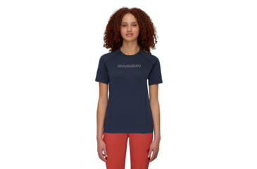 Image of Mammut Selun FL Logo T-Shirt - Womens, Marine, XS, 1017-05060-5118-112