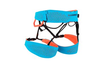 Image of Mammut Sender Fast Adjust Harness, Ocean/Safety Orange, Extra Small, 2020-00960-50345-110