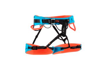 Image of Mammut Sender Fast Adjust Harness, Ocean/Safety Orange, Extra Small, 2020-00960-50345-110