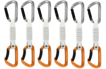 Image of Mammut Sender Keylock 12 cm 6-Pack Quickdraws, Light Grey/Gold, 12 cm, 2040-02491-33272-74