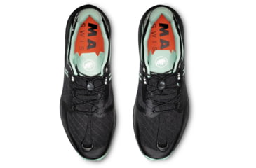 Image of Mammut Sertig TR Low Running Shoe - Mens, Black/Neo Mint, 10.5US, 3030-04940-00733-1105