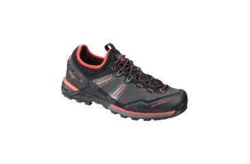 Image of Mammut SHED, Alnasca Knit Low Hiking Shoe - Womens, Black/Dark Barberry, 7 US, 3020-06060-00092-1055-DEMO