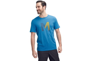 Image of Mammut Sloper T-Shirt - Mens, Gentian Melange, Large, 1017-00992-50306-115