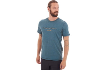 Image of Mammut Sloper T-Shirt - Mens, Sapphire Melange PRT3, 2XL, 1017-00991-50281-117