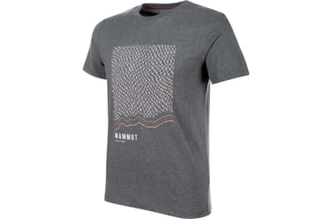 Image of Mammut Sloper T-Shirt - Mens, Storm Melange Prt1, Large, 1017-00990-00263-115