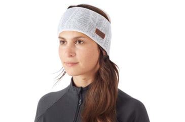 Image of Mammut Snow Headband, Bright White/Highway, One Size, 1191-00450-00349-1