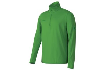 Image of Mammut Snow Zip Longsleeve - Mens-Basil-Large