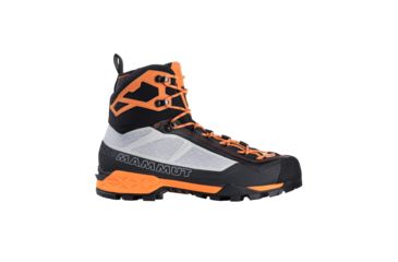 Image of Mammut Taiss Light Mid GTX Mountaineering Boots - Mens, Black/Cheddar, 8.5 US, 3010-00900-00435-1075