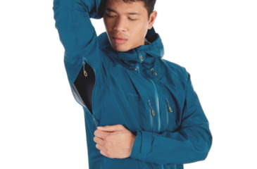 Image of Mammut Teton HS Hooded Jacket - Mens, Poseidon, Small, 1010-26970-50134-113