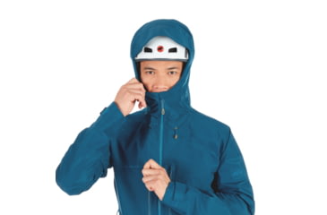 Image of Mammut Teton HS Hooded Jacket - Mens, Poseidon, Small, 1010-26970-50134-113