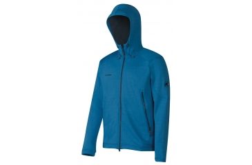 Image of Trift Hooded Midlayer Jacket - Mens-Dark Cyan-Medium