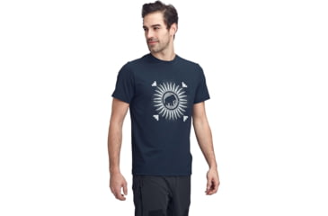 Image of Mammut Trovat T-Shirt - Men's, Large, Marine Prt1, 1017-09863-50364-115
