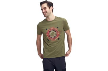 Image of Mammut Trovat T-Shirt - Men's, 2XL, Olive Prt1, 1017-09863-40079-117