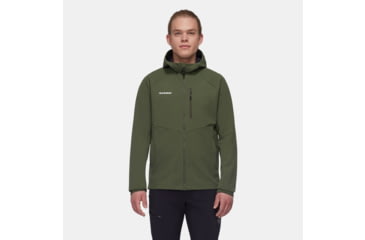 Image of Mammut Ultimate Comfort SO Hooded Jacket - Mens, Dark Marsh, Medium, 1011-01910-40284-114