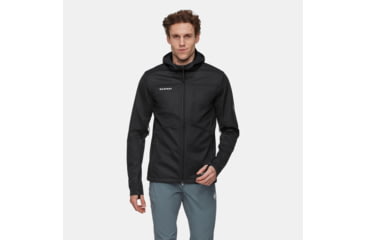 Image of Mammut Ultimate VII SO Hooded Jacket - Mens, Silver Sage/Black, Extra Large, 1011-02670-1288-116