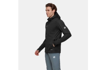 Image of Mammut Ultimate VII SO Hooded Jacket - Mens, Silver Sage/Black, Extra Large, 1011-02670-1288-116