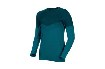 Image of Mammut Vadret Longsleeve - Mens, Sapphire/Wing Teal, Small, 1016-00460-50255-113