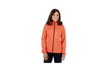 Image of Mammut Womens Get Away ML Hooded Jacket, Barberry Melange, XS, 1010-23230-3413-112