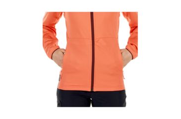 Image of Mammut Womens Get Away ML Hooded Jacket, Barberry Melange, XS, 1010-23230-3413-112