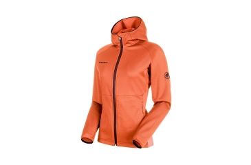 Image of Mammut Womens Get Away ML Hooded Jacket, Barberry Melange, XS, 1010-23230-3413-112