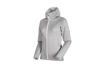 Image of Mammut Womens Get Away ML Hooded Jacket, Marble Melange, XL, 1010-23230-00106-116
