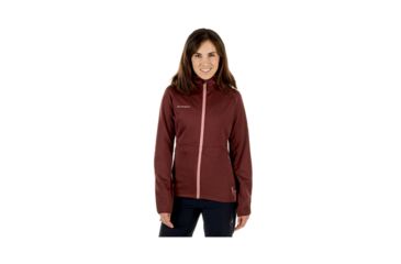 Image of Mammut Womens Get Away ML Hooded Jacket, Merlot Melange, L, 1010-23230-6237-115