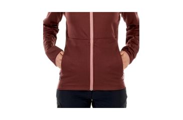 Image of Mammut Womens Get Away ML Hooded Jacket, Merlot Melange, L, 1010-23230-6237-115