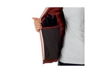 Image of Mammut Womens Get Away ML Hooded Jacket, Merlot Melange, L, 1010-23230-6237-115