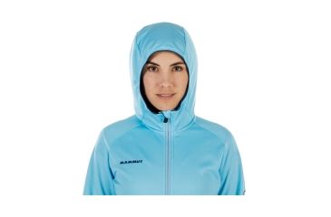Image of Mammut Womens Get Away ML Hooded Jacket, Whisper Melange, XS, 1010-23230-50038-112