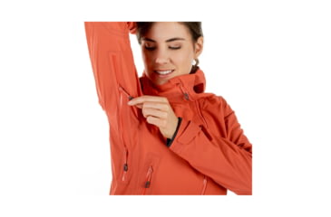 Image of Mammut Masao Hardshell Hooded Jacket - Women's, Extra Small, Barberry, 1010-26000-3218-112