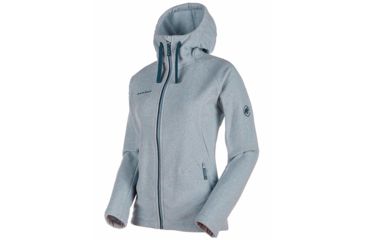 Image of Mammut Yampa Advanced ML Hooded Fleece Jacket - Womens, Fog/Orion, Large, 1010-22240-00057-115