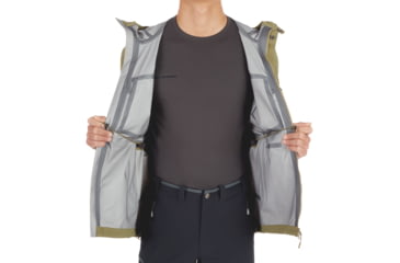 Image of Mammut Zinal HS Hooded Jacket - Mens, Olive, Large, 1010-26960-4072-115