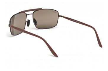 Image of Maui Jim Manele Bay Sunglasses w/ Gloss Brown Frame and HCL Bronze Lenses - H224-25, Back View