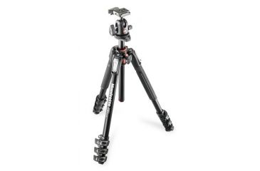 Image of Manfrotto 190 Series Aluminum Tripod, 4 Section with Ball Head MK190XPRO4-BH