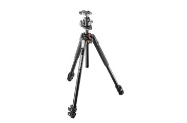 Image of Manfrotto 190 Series Aluminum Tripod, 3 Section with Ball Head MK190XPRO3-BH