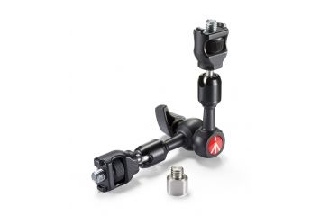 Image of Manfrotto 244 Micro Friction Arm w/ Anti-Rotation with interchangeable 1/4in. attachments and 3/8in. adapt 244MICRO-AR
