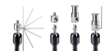 Image of Manfrotto 244 Micro Friction Arm w/ Anti-Rotation with interchangeable 1/4in. attachments and 3/8in. adapt 244MICRO-AR