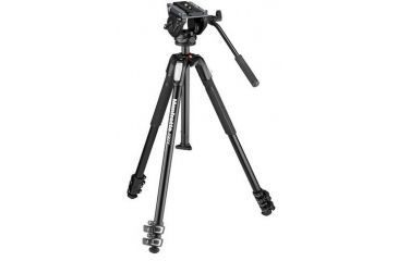 Image of Manfrotto 3-Section 190 Aluminum Tripod w/500 Head, Black MVK500190X3