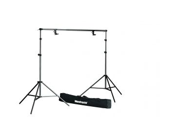 Image of Manfrotto Bogen Black Background Support Kit-272b+2-052b+2-275+bag 314B