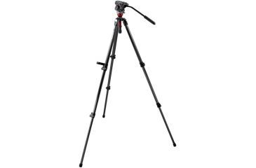 Image of Manfrotto Bogen Manfrotto 701HDV Pro Fluid Head+745CX3 Carbon Fiber Tripod+MBAG80P 701HDV-745CX3K