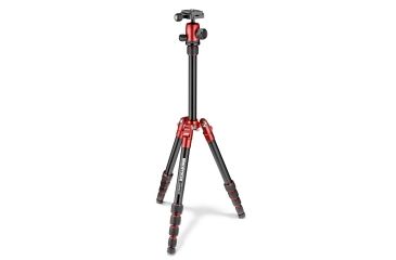 Image of Manfrotto Element Traveller Tripod Small with Ball Head, Red, MKELES5RD-BH