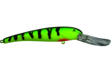 Image of Manns Smooth Body Stretch 25+, Floating/Diving Trolling Lure 8in, 2oz, Fire Tiger, SDRB608-2