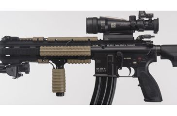 Image of Manta Defense Low-Profile Wire Routing 6in Rail Guard, Flat Dark Earth M1091