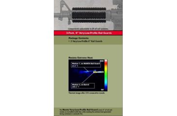Image of Manta Defense Very Low-Profile Rail Guard, 3 Pack, Black MVLP-BLK