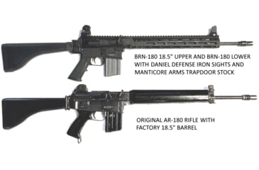 Image of Manticore Arms Trapdoor Stock w/ Picatinny Hinge, Black, Medium, MA-32775